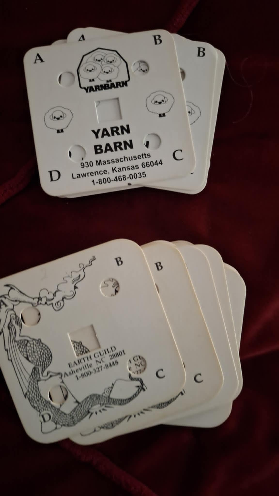 Tablet weaving cards